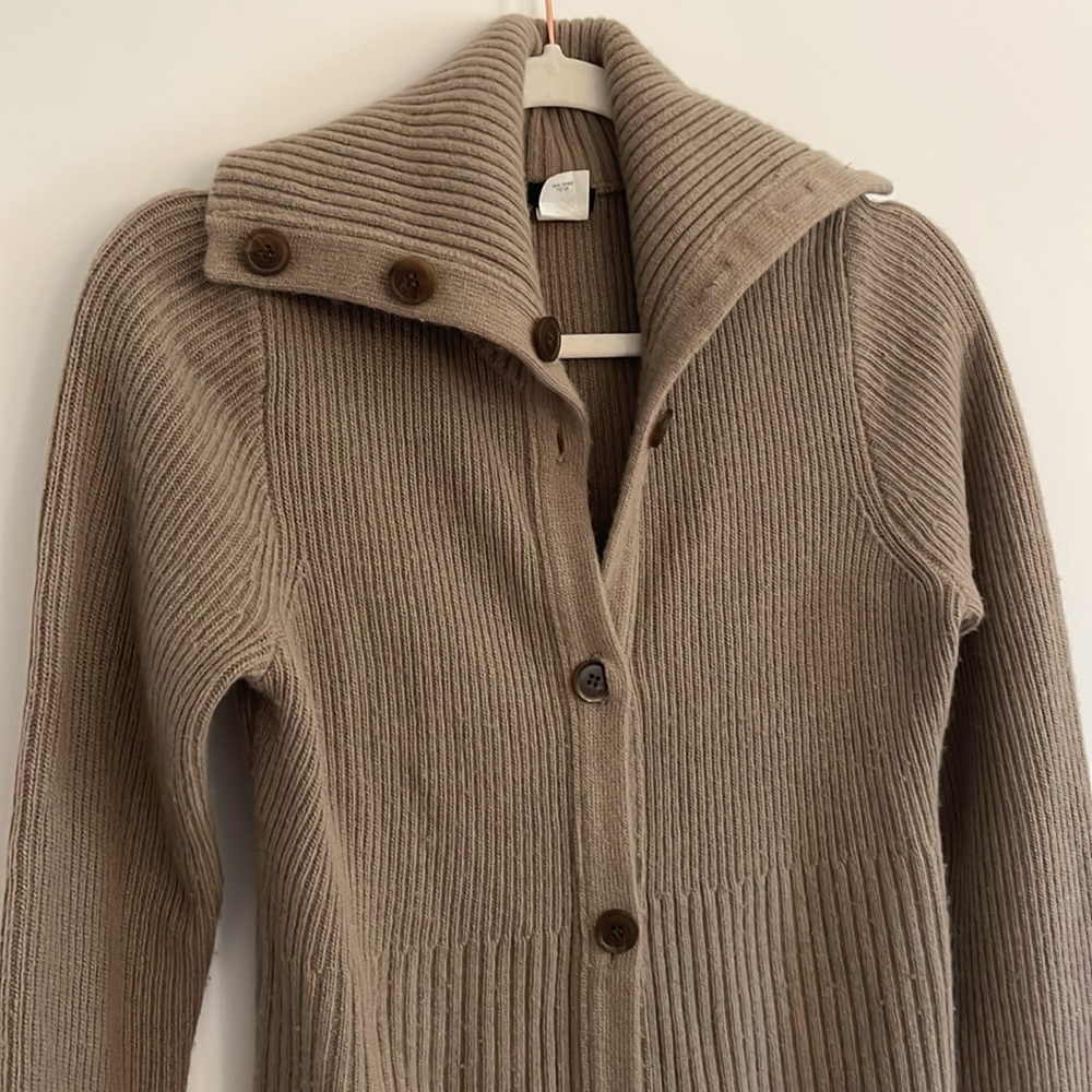 J Crew Longline Cardigan Cashmere Blend Size Small